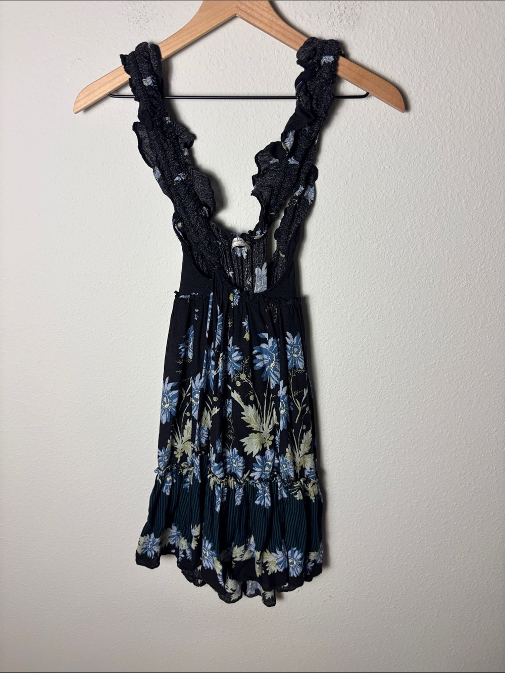 Intimately Free People Women's Bali Wild Daisy in Black Combo Mini Dress - Picture 3 of 4